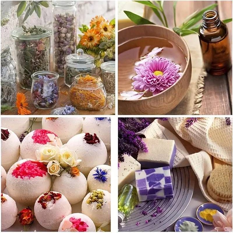 9-Bag Dried Flower & Herb Collection for Soap Crafting